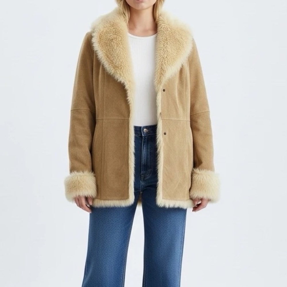 Wilsons Leather Vintage Suede Penny Lane Jacket